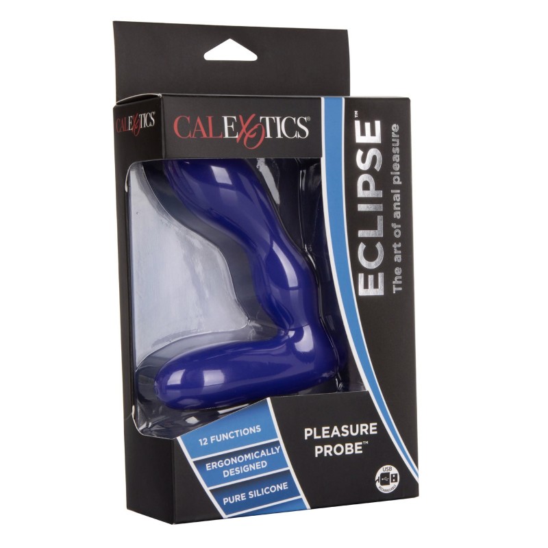 Plug/vibr-WIRELESS PLEASURE PROBE BLUE